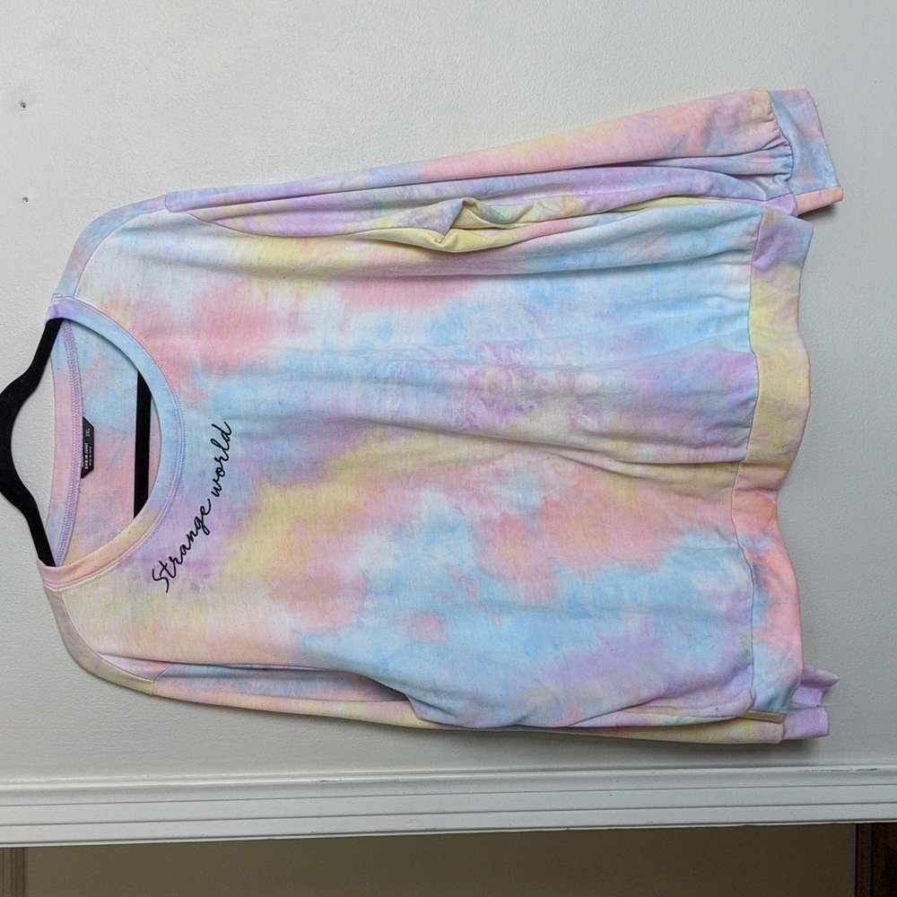 Shein curve tie die long sleeve top size 3XL